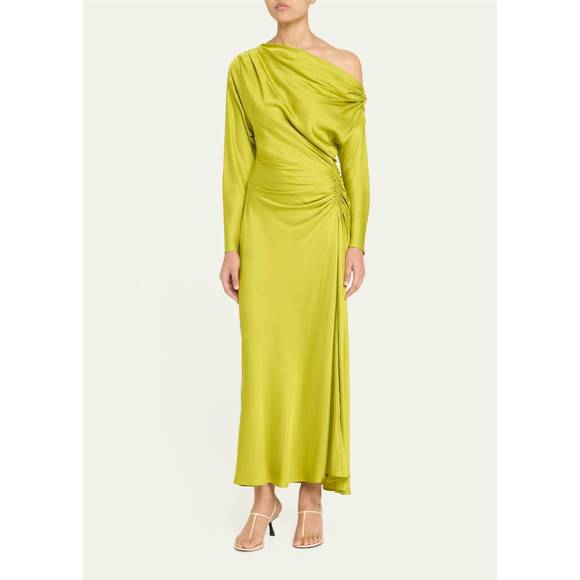 NEW A.L.C. piper dress in green amber - Picture 2 of 5